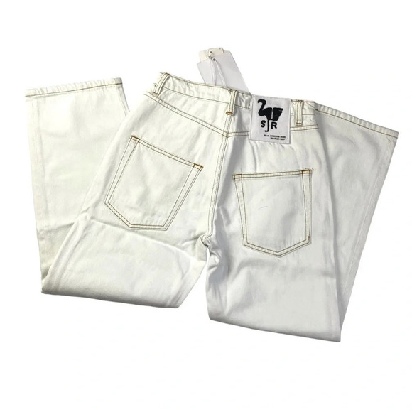 Sandrine Rose X Free People White straight Leg Jeans - Picture 3 of 4